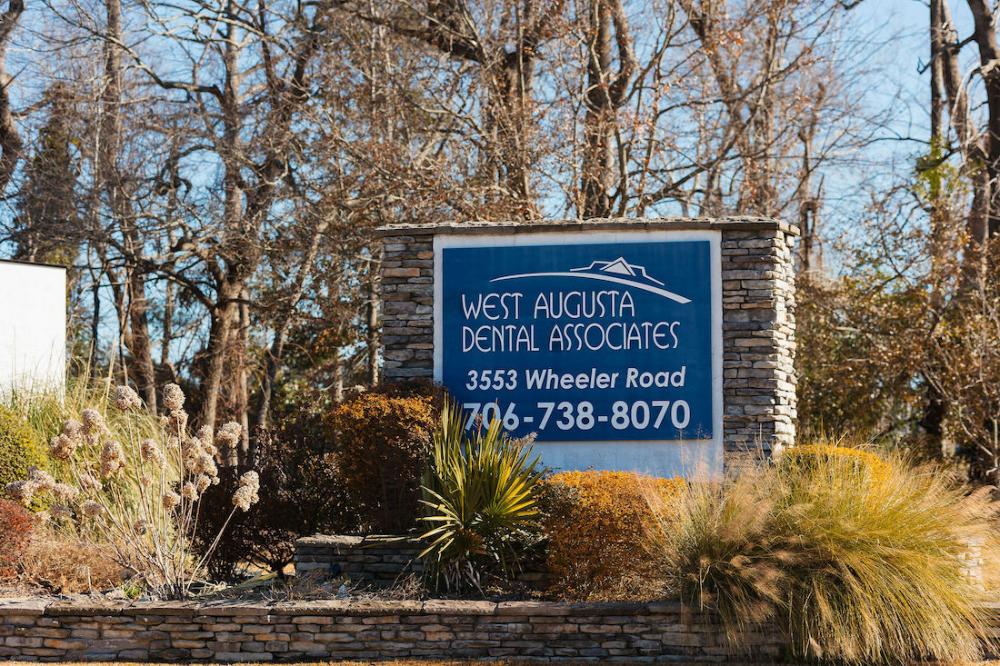 West Augusta Dental Associates office sign in Augusta GA